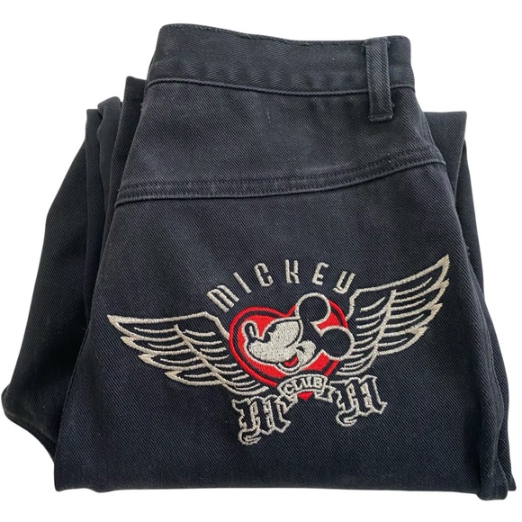 Disney Denim - Disney Black High Rise Women Jeans with Mickey Mouse Design
